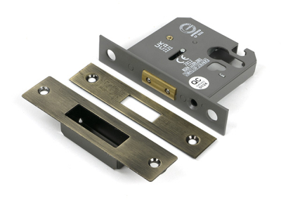 Aged Brass Euro Profile Deadlock