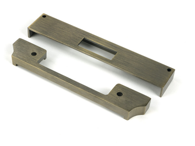 Aged Brass ½Inch Rebate Kit for Euro Dead Lock