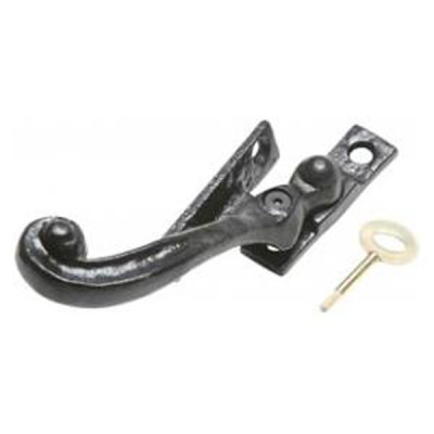 Kirkpatrick (1166 LH) - Rose Head Locking Fastener LH - Black