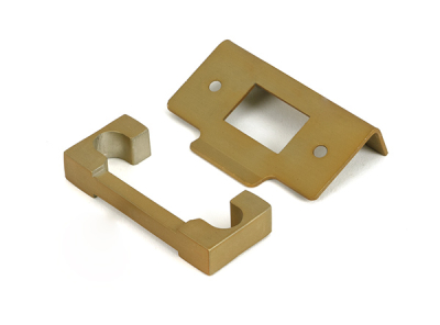 Satin Brass ½Inch Rebate Kit for Deadbolt