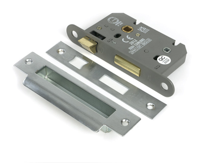 Satin Chrome Heavy Duty Bathroom Mortice Lock