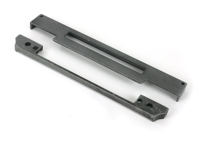Pewter Patina ½Inch Rebate Kit for Euro Din Sash Lock