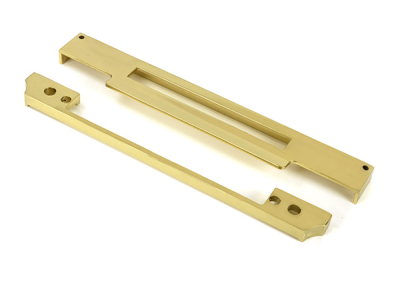 Polished Brass ½Inch Rebate Kit for Euro Din Sash Lock
