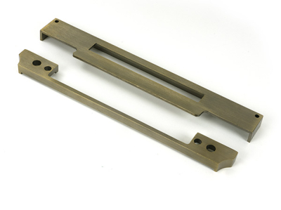 Aged Brass ½Inch Rebate Kit for Euro Din Sash Lock