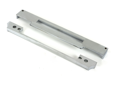 Satin Chrome ½Inch Rebate Kit for Euro Din Sash Lock