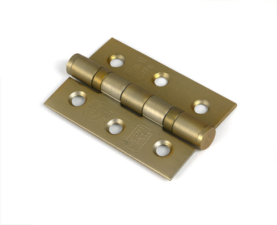 Satin Brass Ball Bearing Butt Hinge (pair) SS