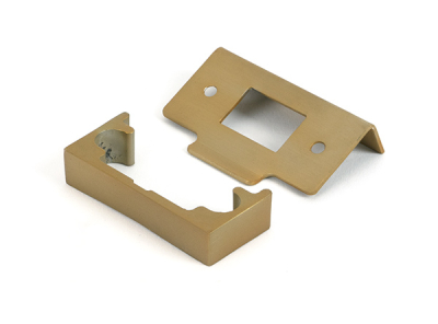Satin Brass ½Inch Rebate Kit for Tubular Mortice Latch