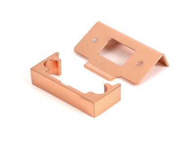 Polished Bronze ½Inch Rebate Kit for Tubular Mortice Latch