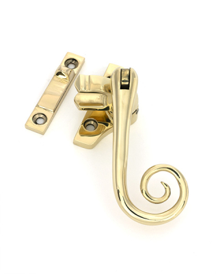 Polished Brass Locking Monkeytail Fastener (Steel Window)