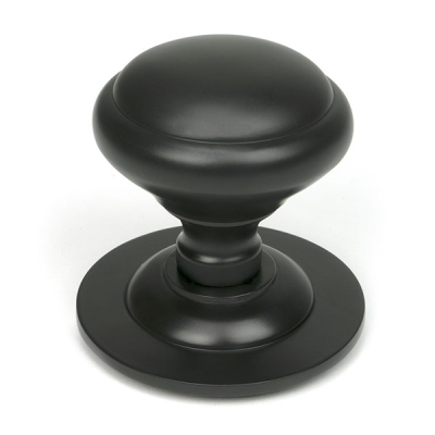 Aged Bronze Round Centre Door Knob