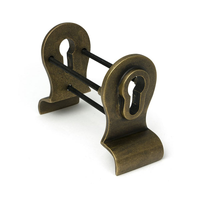 Burnished Brass 50mm Euro Door Pull (Back to Back fixings)