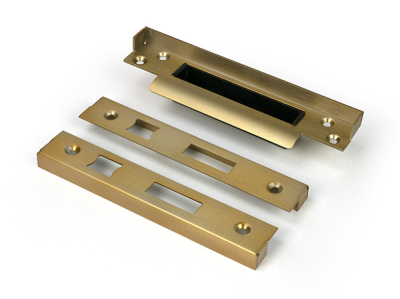Satin Brass ½Inch Rebate Kit for Sash Lock