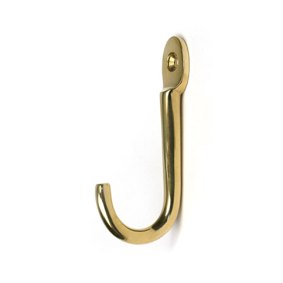 Polished Brass Traditional Coat Hook