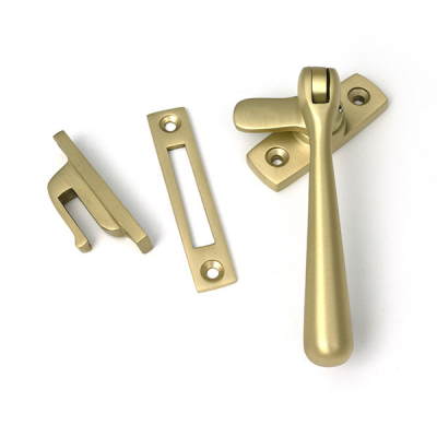 Satin Brass Locking Newbury Fastener