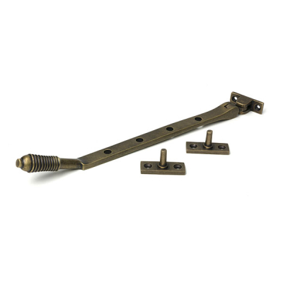 Burnished Brass 10Inch Reeded Stay
