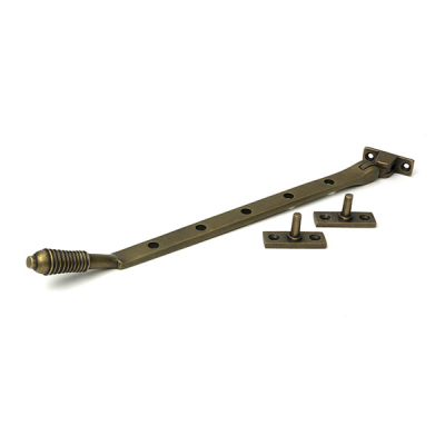 Burnished Brass 12Inch Reeded Stay