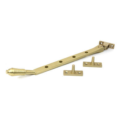 Satin Brass 10Inch Reeded Stay