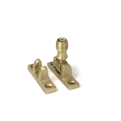 Satin Brass Beehive Brighton Fastener - Narrow (Square)