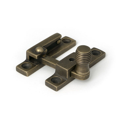 Burnished Brass Beehive Quadrant Fastener - Narrow