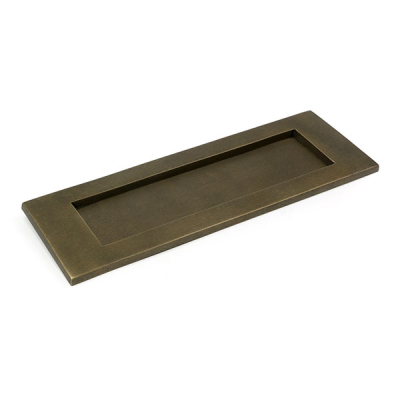 Burnished Brass Large Letter Plate