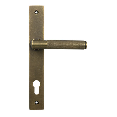 Burnished Brass Brompton Slimline Lever Espag. Lock Set