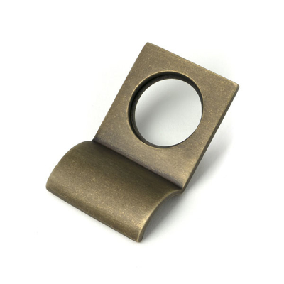 Burnished Brass Rim Cylinder Pull