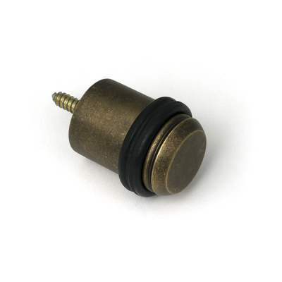 Burnished Brass Floor Mounted Door Stop