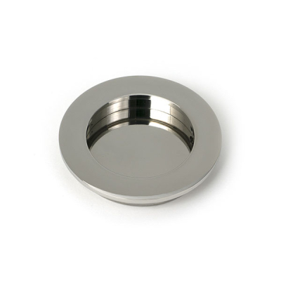 Polished Marine SS (316) 75mm Plain Round Pull