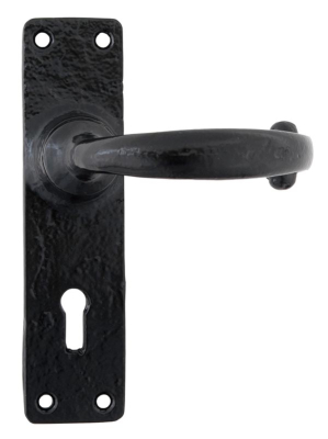 Black Classic Lever Lock Set