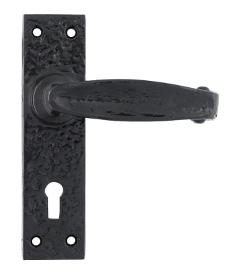 Black Classic Lever Lock Set