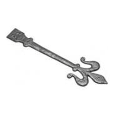 Kirkpatrick (820) - 24Inch Fleur De Lys Hinge Front (Pair) - Black