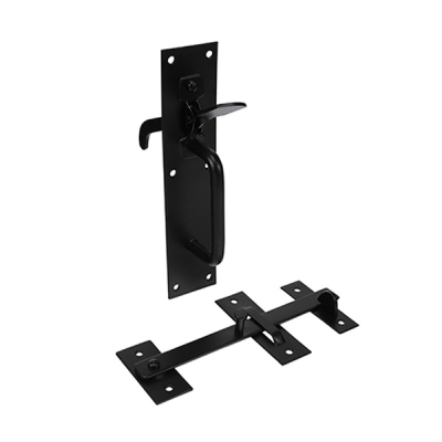 Suffolk Latch - Medium Duty 205mm x 45mm - Black