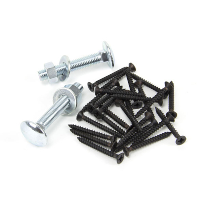 Fixing Pack for Cranked/Reversible Hinges - Black
