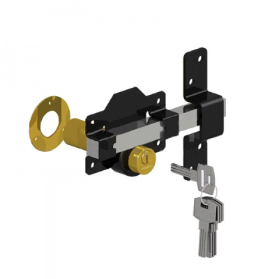 Gatemate Double Lock Bolt 2.75Inch KD - Black