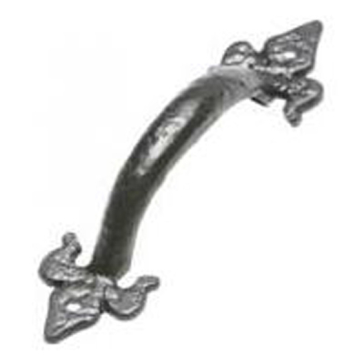Kirkpatrick (564) - Fleur De Llys Pull Handle 6Inch - Black