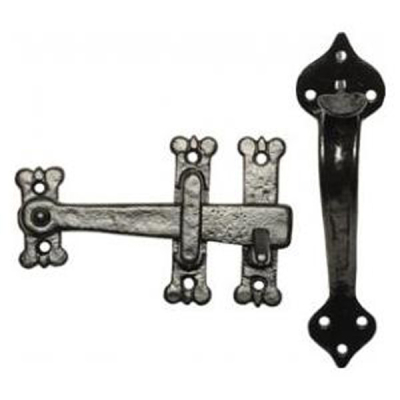 Kirkpatrick (3623) - 8Inch Suffolk Thumb Latch Set - Black