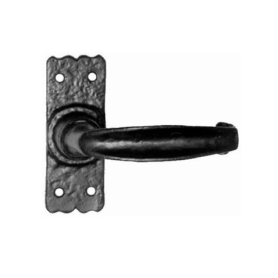 Kirkpatrick (2439) - Lever Latch Handle Set with short plate - Black