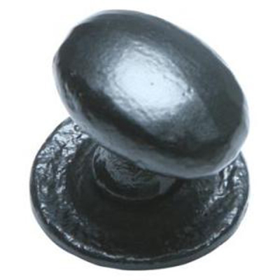 Kirkpatrick (1195B) - Oval Cupboard Knob - Black