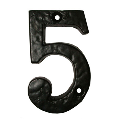 Ludlow Numeral 5 - Black