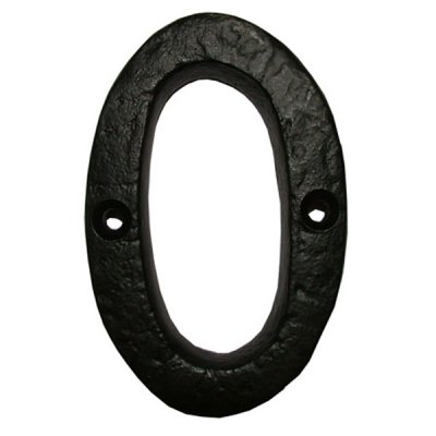 Ludlow Numeral 0 - Black
