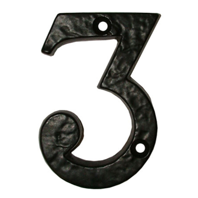 Ludlow Numeral 3 - Black