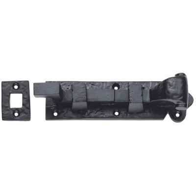 Ludlow Cranked Door Bolt 6Inch - Black