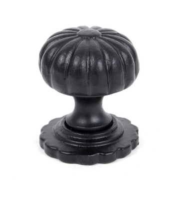 Black Flower Cabinet Knob