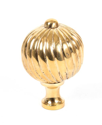 Polished Brass Spiral Cabinet Knob