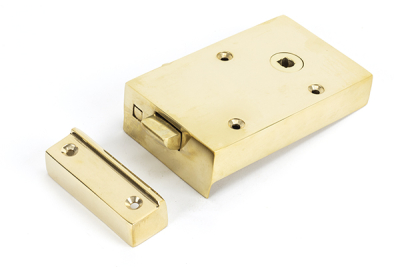 Polished Brass Bathroom Latch