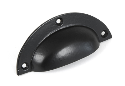 Black Plain Drawer Pull