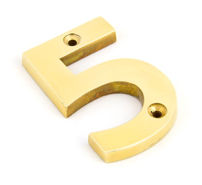 Polished Brass Polished Brass Numeral