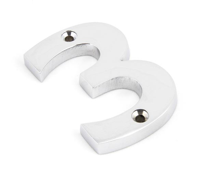 Polished Chrome Polished Chrome Numeral