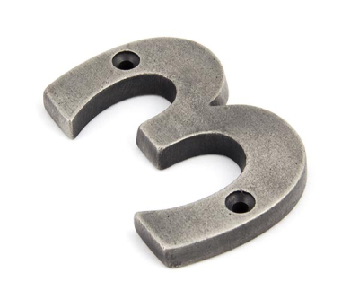 Antique Pewter Antique Pewter Numeral