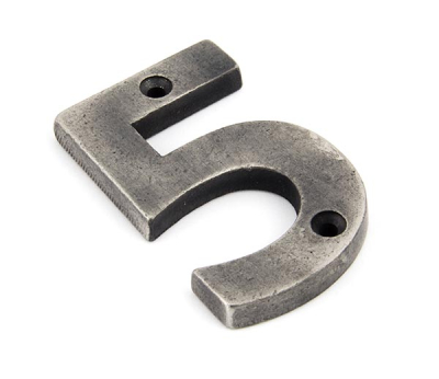 Antique Pewter Antique Pewter Numeral